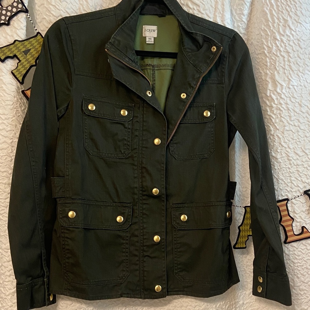 J. Crew Women's Dark Green Utility Jacket